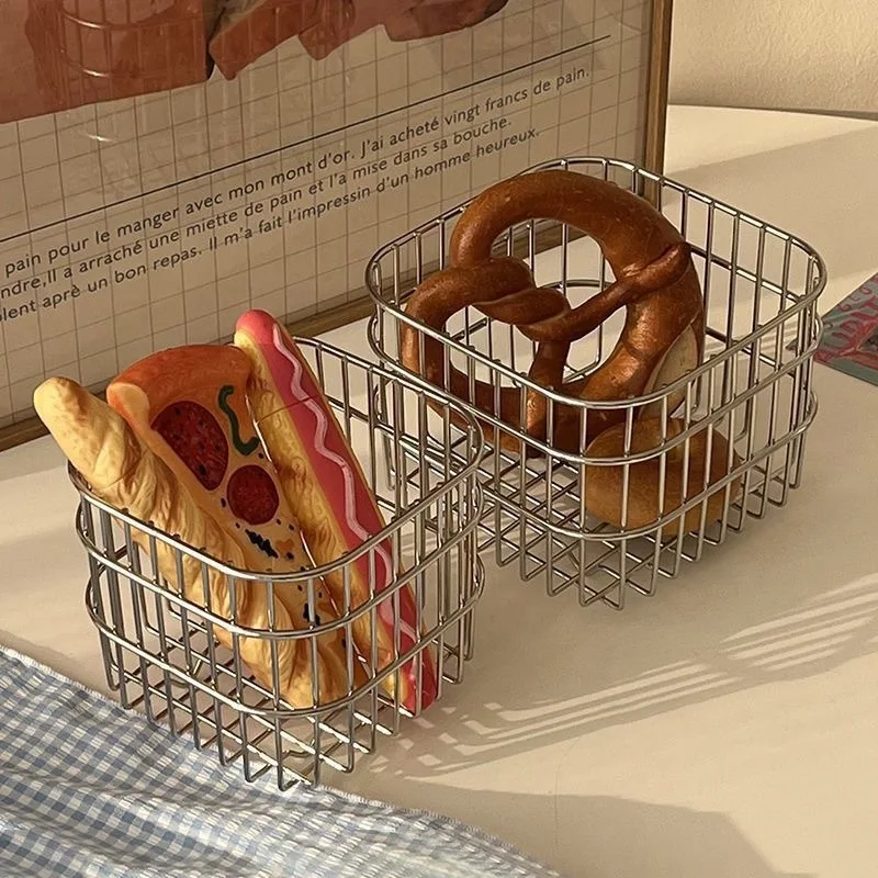 Metal Wire Storage Basket Desk - Compost Bin Countertop recension och pris