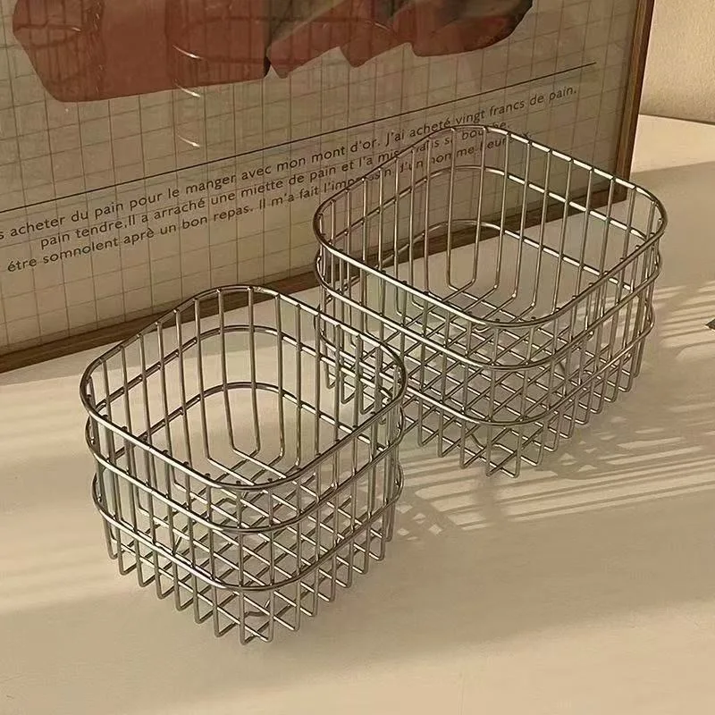 Metal Wire Storage Basket Desk - Compost Bin Countertop recension och pris