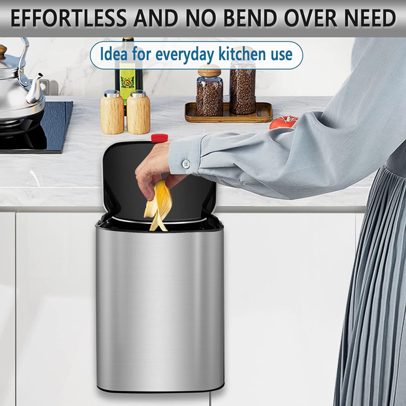 Hanging Kitchen Stainless-Stee - Compost Bin Countertop recension och pris