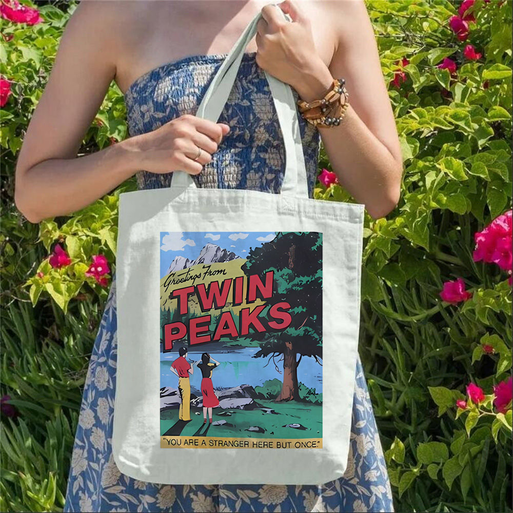 Twin Peaks Canvas Tote Bags Di - Sustainable Living Zero Waste recension och pris