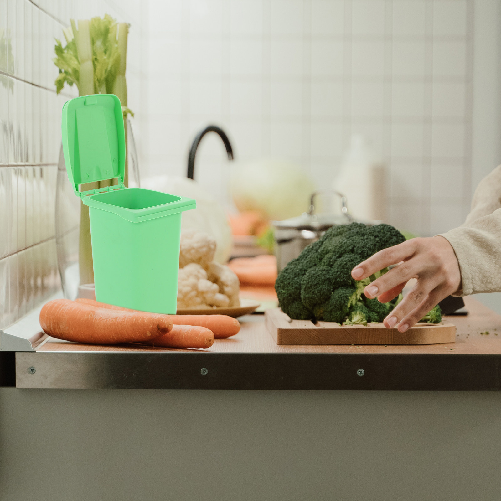 Compost Bin Trash Mini Rubbish - Compost Bin Countertop recension och pris